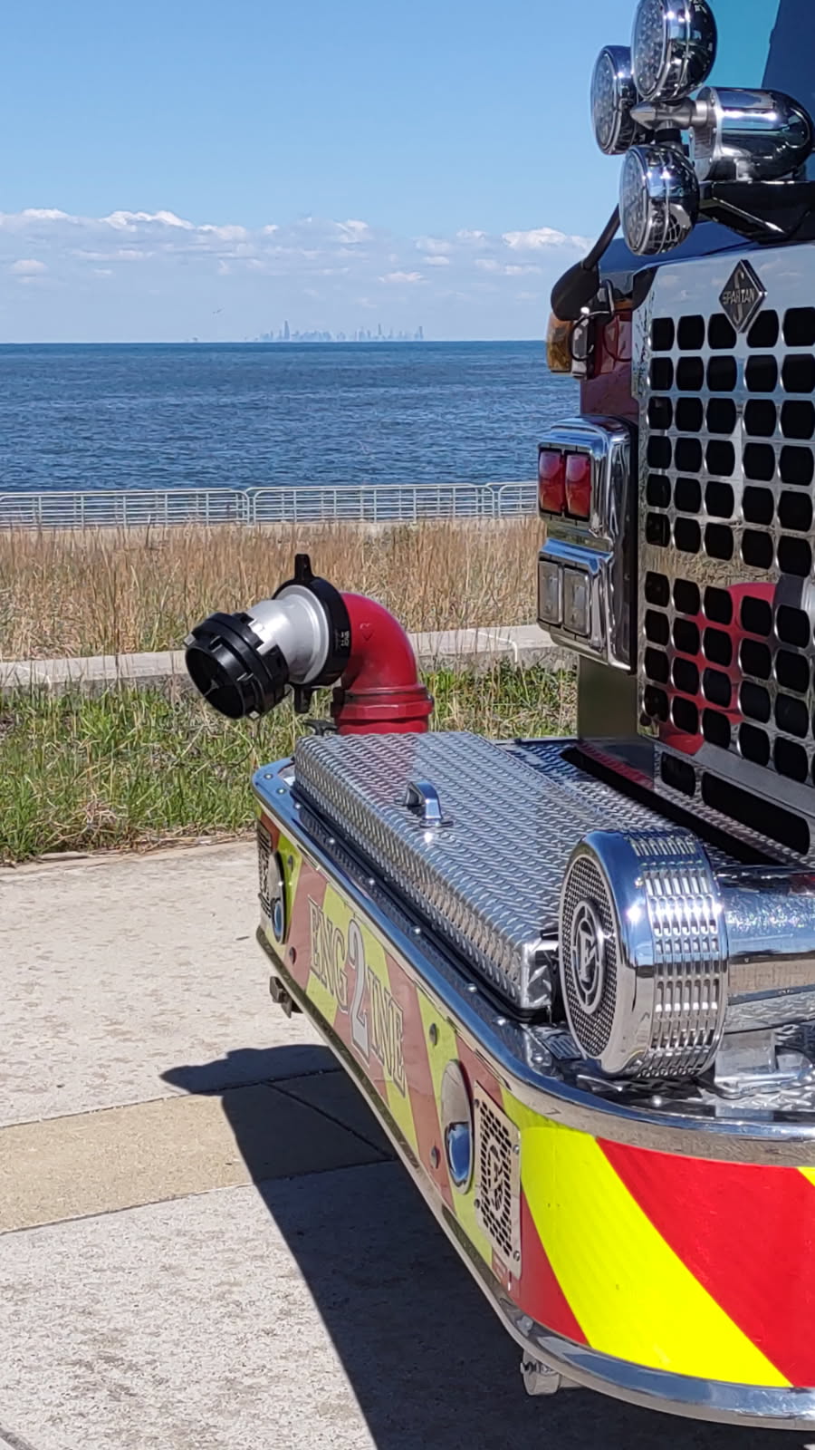Portage Fire Engine at the Lakefront